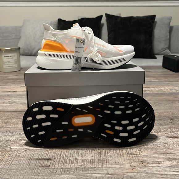 NWT Adidas by Stella McCartney Ultraboost 5 Shoes - White/Orange - IE8770 - Picture 15 of 17
